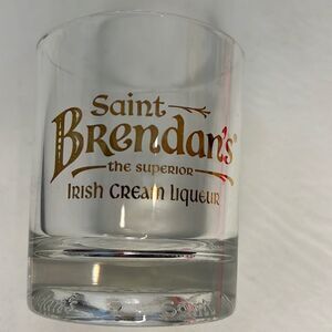 Saint Brendan’s Irish Cream Liqueur Glass 8 Oz 2 1/2 In Round 3 3/4 Tall 1 Only